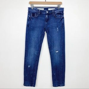 Anthropologie Pilcro and the Letterpress Size 26 Slim Boyfriend Distressed Jeans